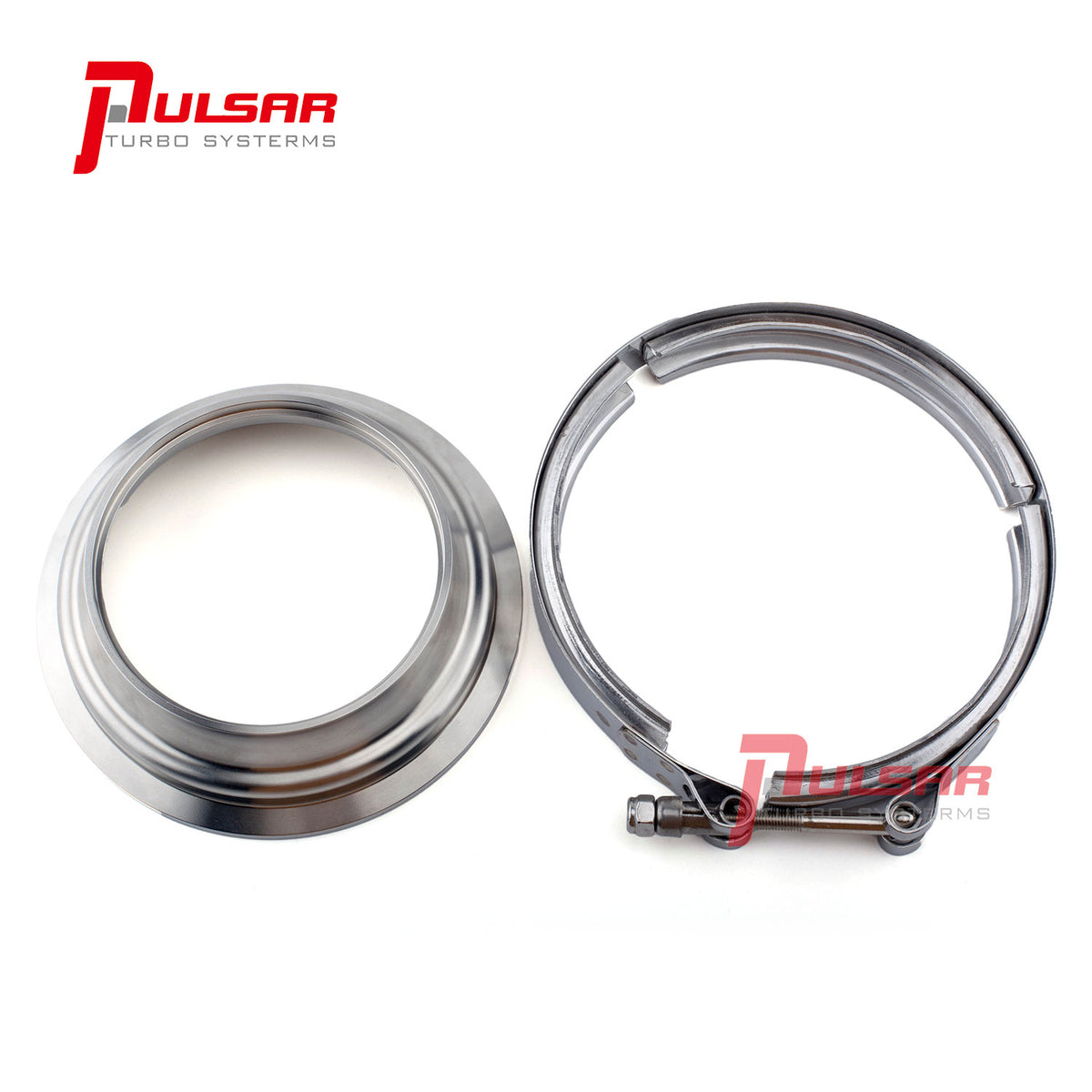 PULSAR S400 T6 Turbo 5" to 4" inch Stainless Steel Flange Clamp Kit