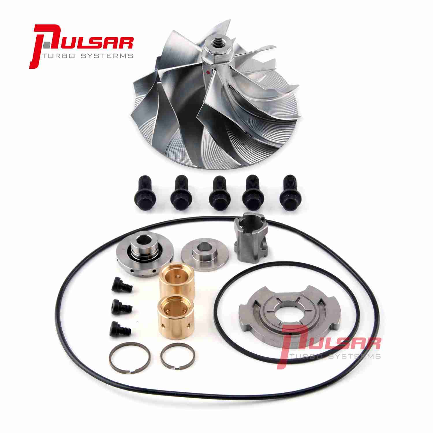 03-04 Ford 6.0L Powerstroke Turbo Billet Compressor Wheel + Rebuild Kit