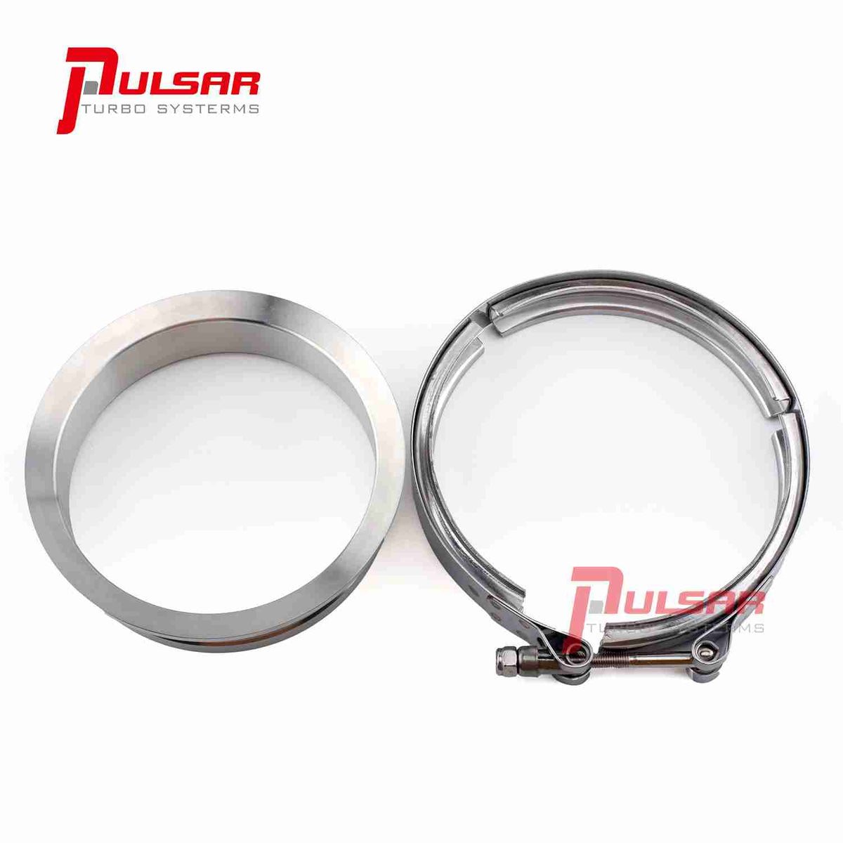 PULSAR 400 T6 Turbo 5" Stainless Steel Flange Clamp Kit