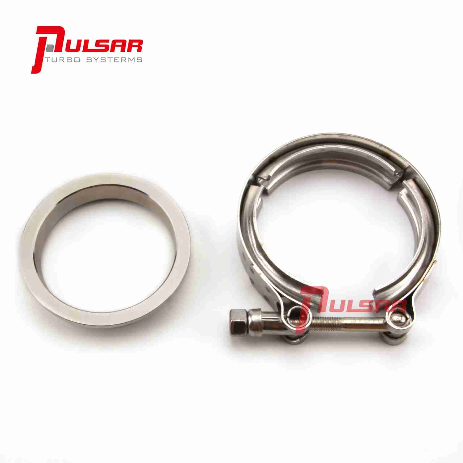 3" Stainless Steel V-Band Flange & Clamp Kit for Precision Turbo T4 T67 T72 T76 164376101