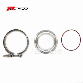 PSR Stainless Steel V-Band 3"/3.5" Flange&Clamp Kits for PRO PTG75 PT/X42 PT/X45 PT/X47 PT/X50 PT/X55 400 etc. Compressor Outlet