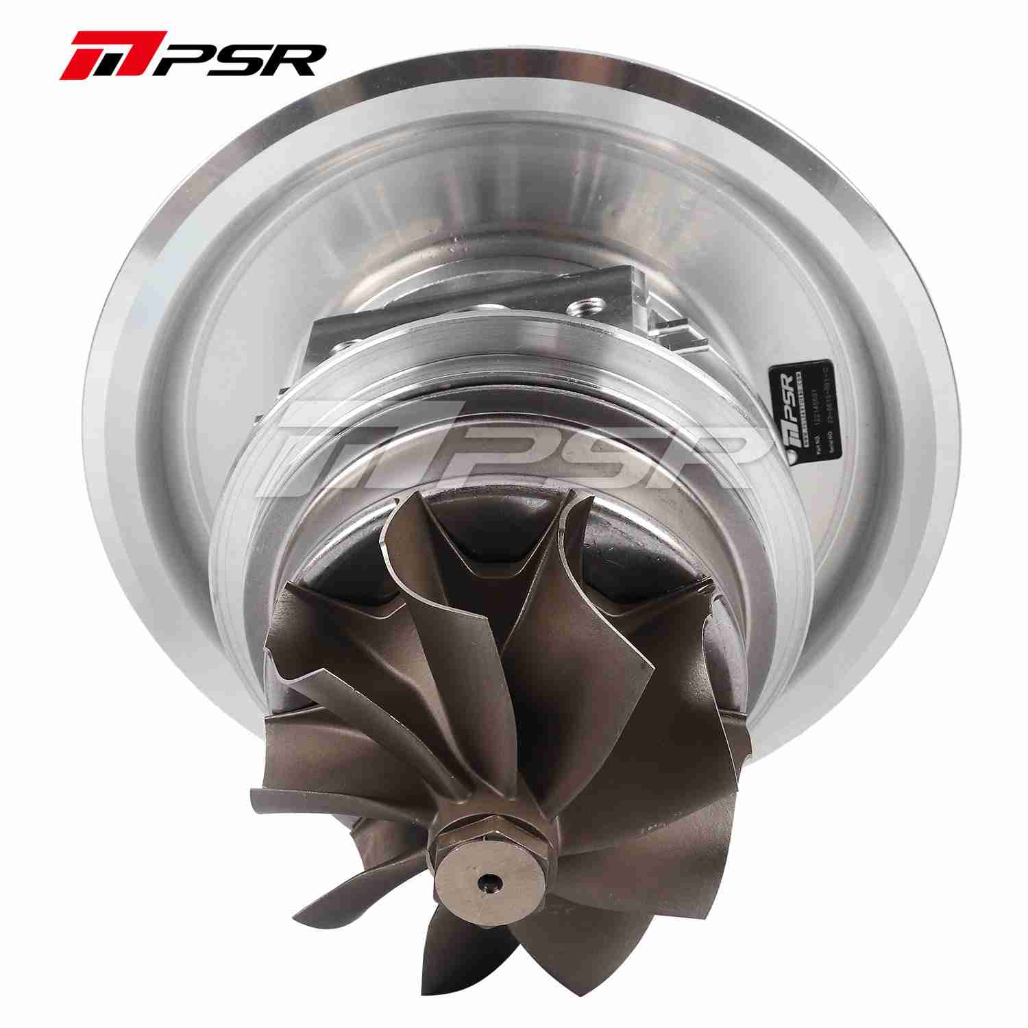 PSR 485DG DUAL BALL BEARING TURBO CURVED POINT MILLED BILLET COMPRESSOR WHEEL