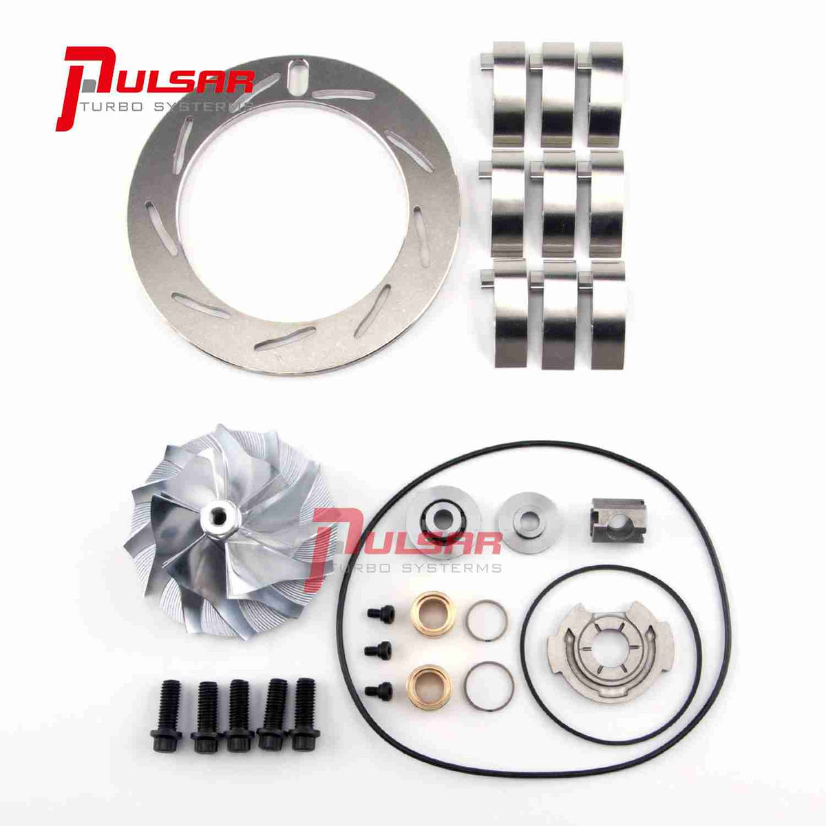 03-04 Ford 6.0L Powerstroke Turbo Billet Compressor Wheel+Rebuild Kit 13.2mm Vanes