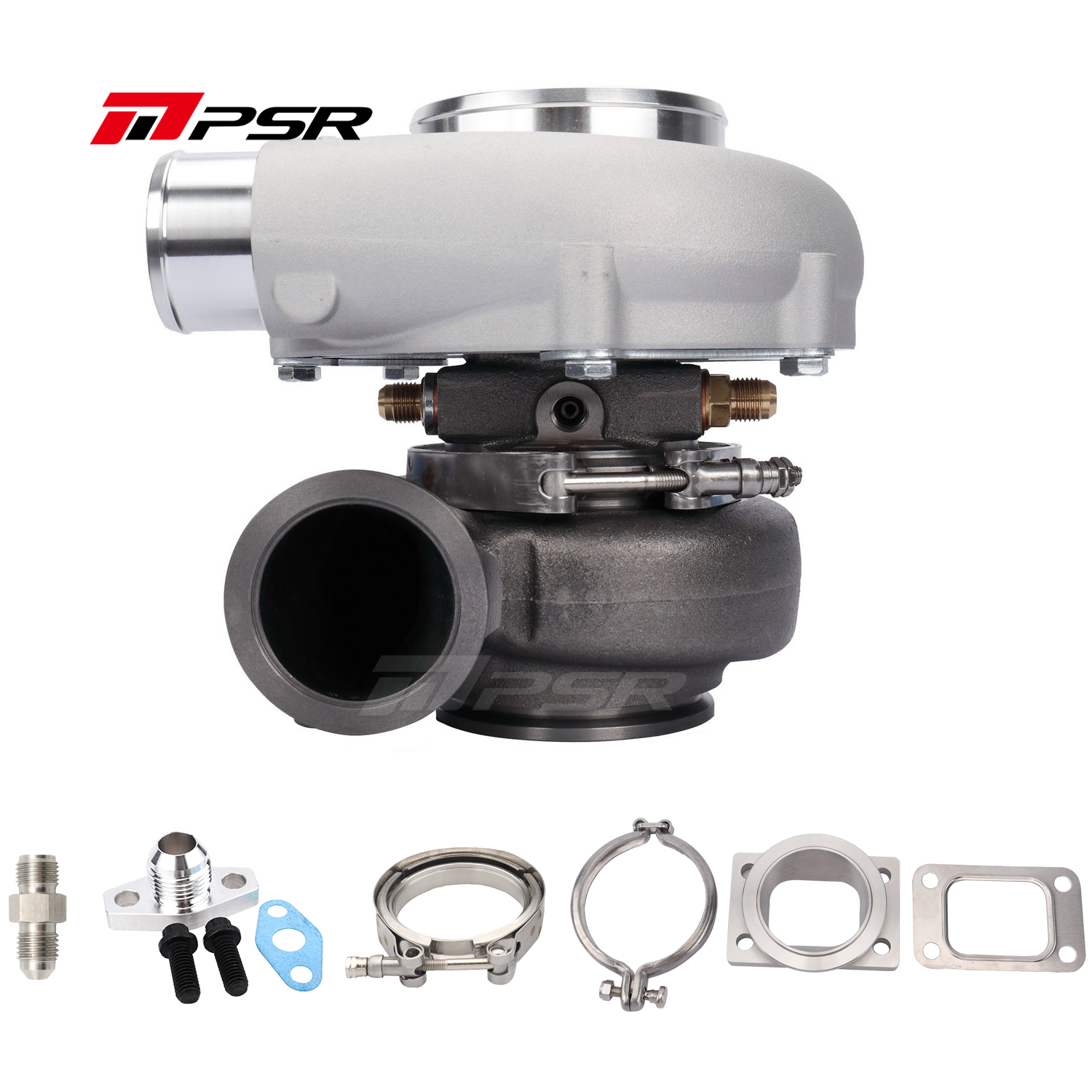 PSR Forward Rotation 5455G Dual Ball Bearing Turbocharger HP Rating 660 with 4" inlet