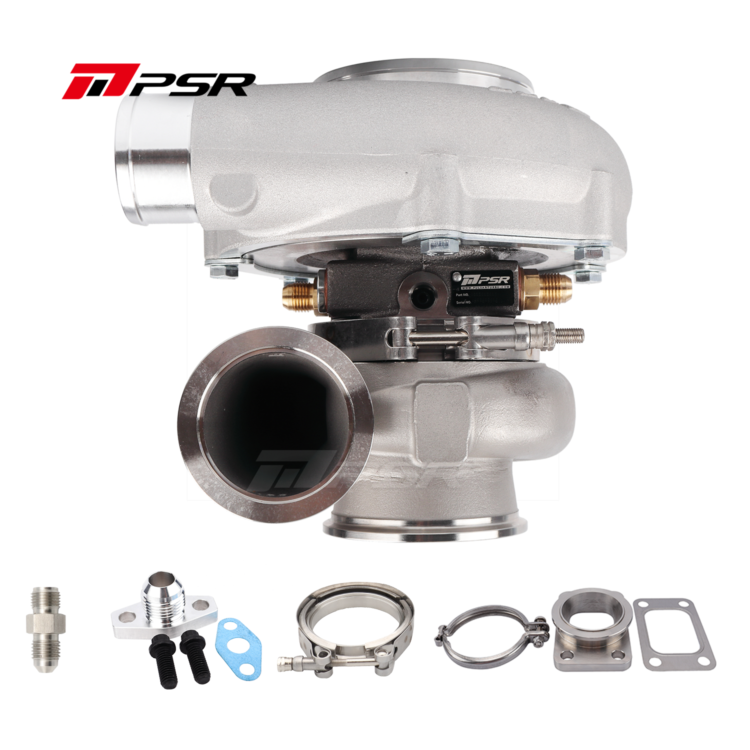 PSR Forward Rotation 5455G Dual Ball Bearing Turbocharger HP Rating 660 with 4" inlet