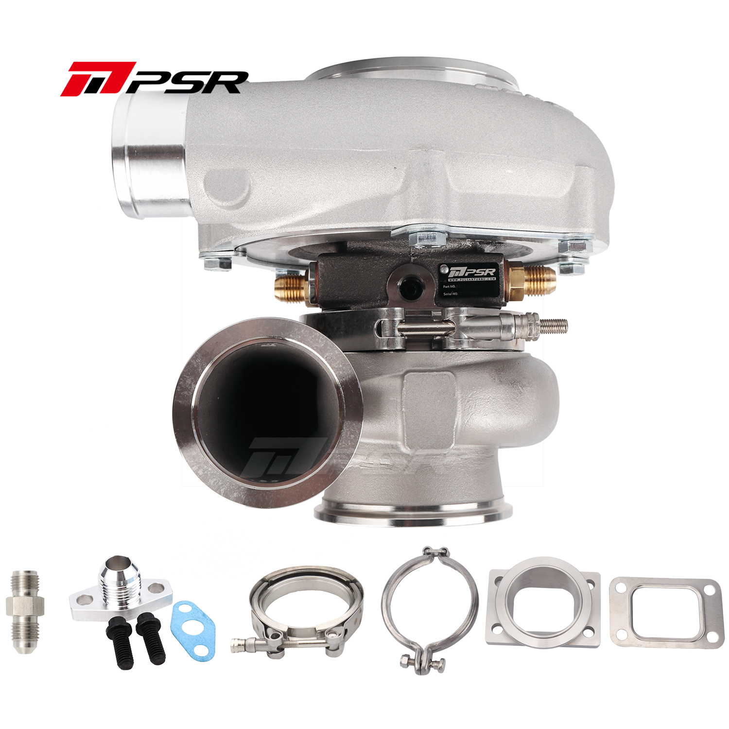 PSR Forward Rotation 5455G Dual Ball Bearing Turbocharger HP Rating 660 with 4" inlet