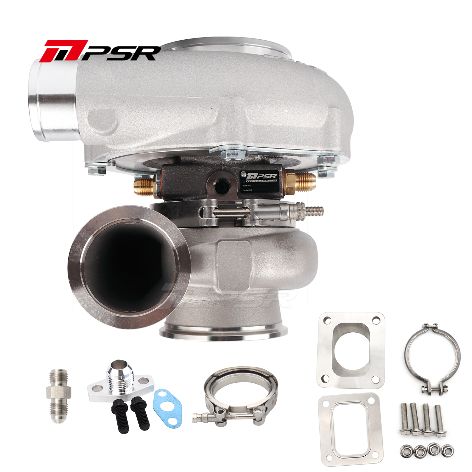 PSR Forward Rotation 5455G Dual Ball Bearing Turbocharger HP Rating 660 with 4" inlet