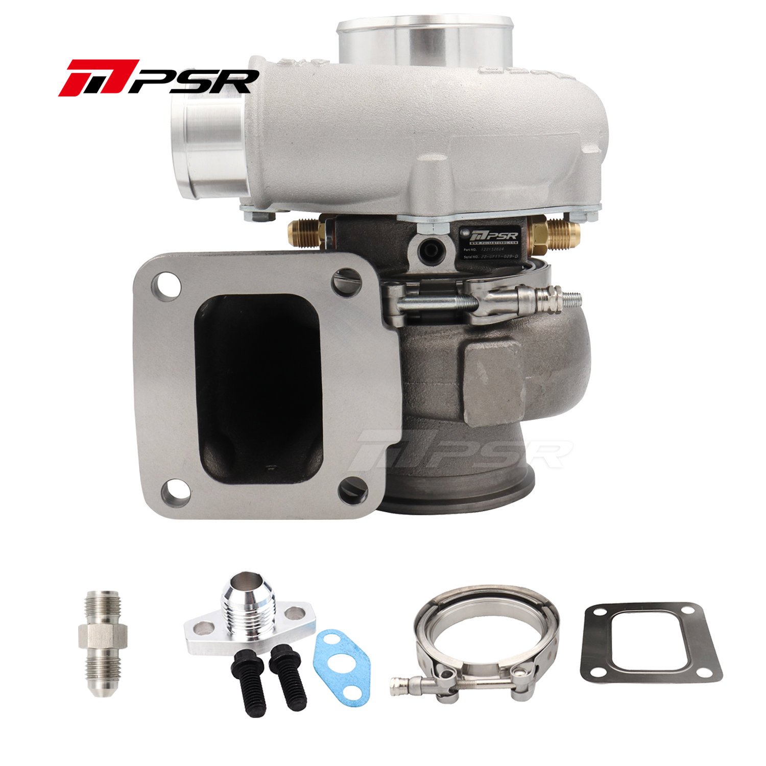 PSR Forward Rotation 5455G Dual Ball Bearing Turbocharger HP Rating 660 with 4" inlet