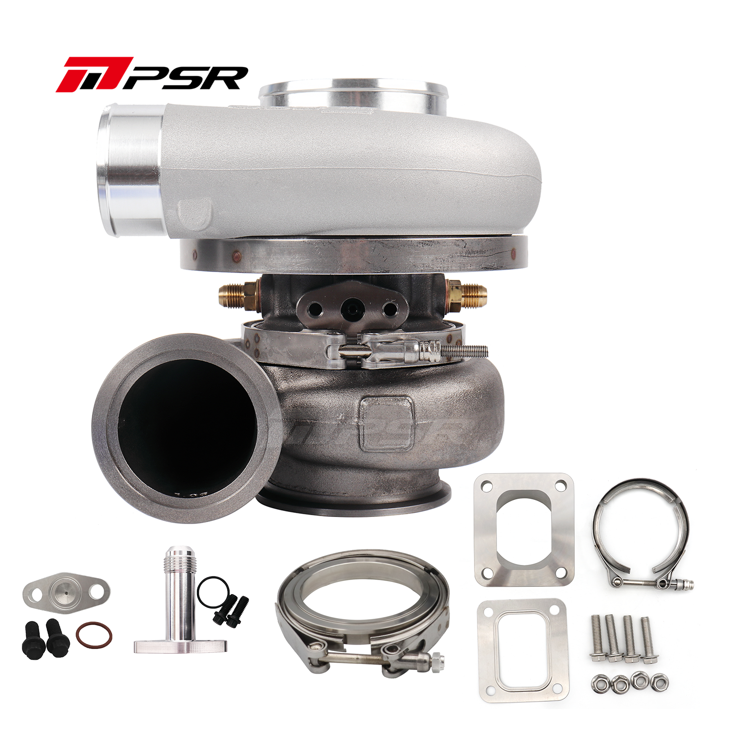 PSR Forward Rotation 5455G Dual Ball Bearing Turbocharger HP Rating 660 with 4" inlet