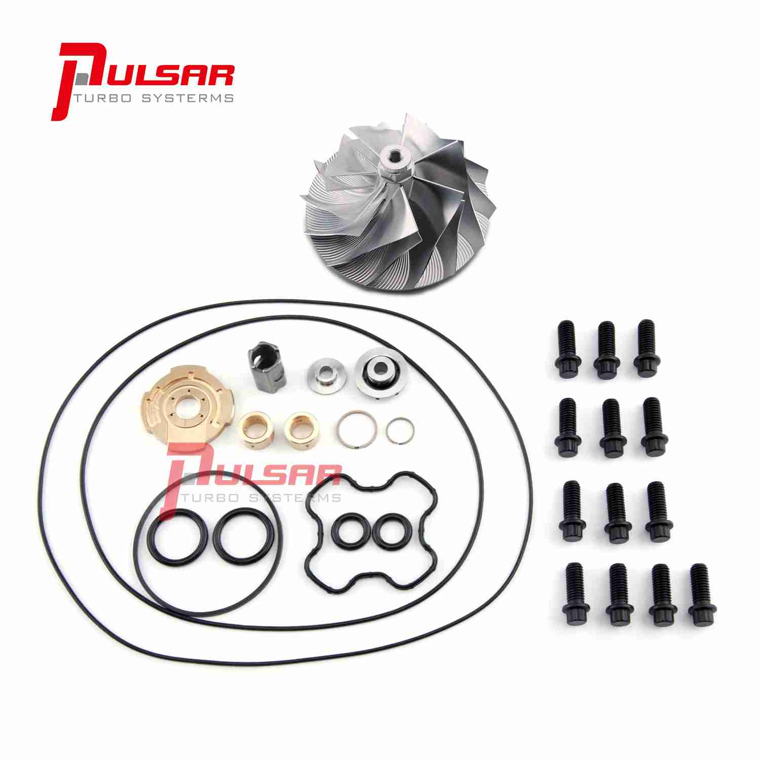 94-03 Ford 7.3 Powerstroke TP38 GTP38 Billet Turbo Compressor Wheel+Rebuild Kit