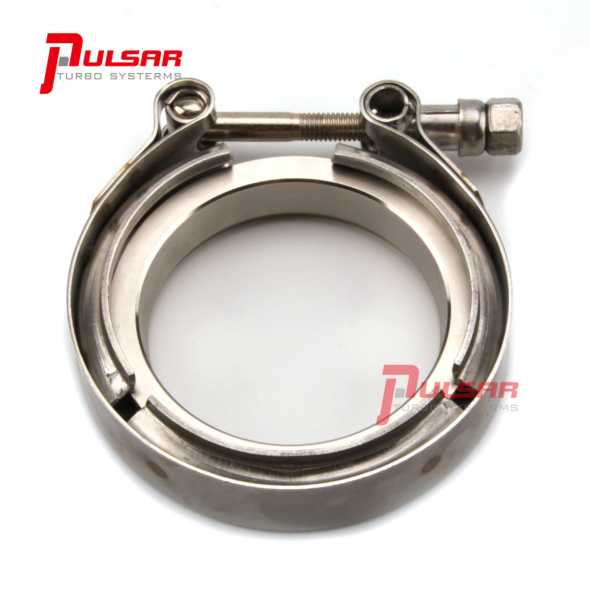 Pulsar Turbo Systems 3” Stainless Steel V-Band Flange & Clamp Kit for Precision Turbo T4 PTE Garrett T67 T72 T76 164376101